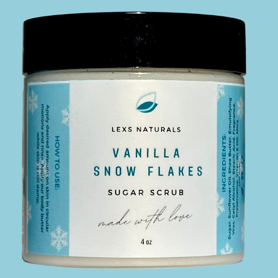 Vanilla Snow Flakes Sugar Scrub